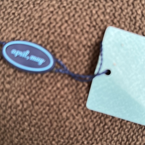 APRIL,MAY BUTTON DOWN VEST BROWN/ BLACK TRIM SMALL NWT - Picture 9 of 10